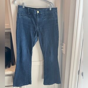 Express Dark Blue Midrise Bootcut Jeans, Size 10S, Good Condition